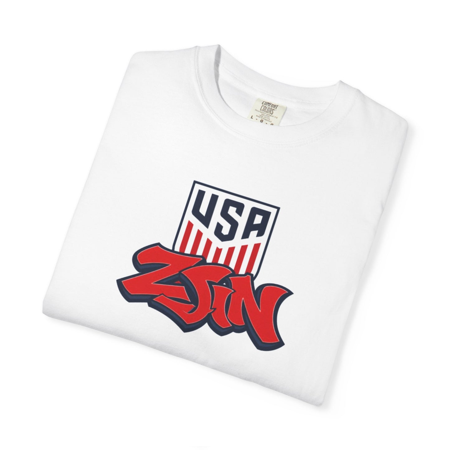 USA TEE - RED/BLUE