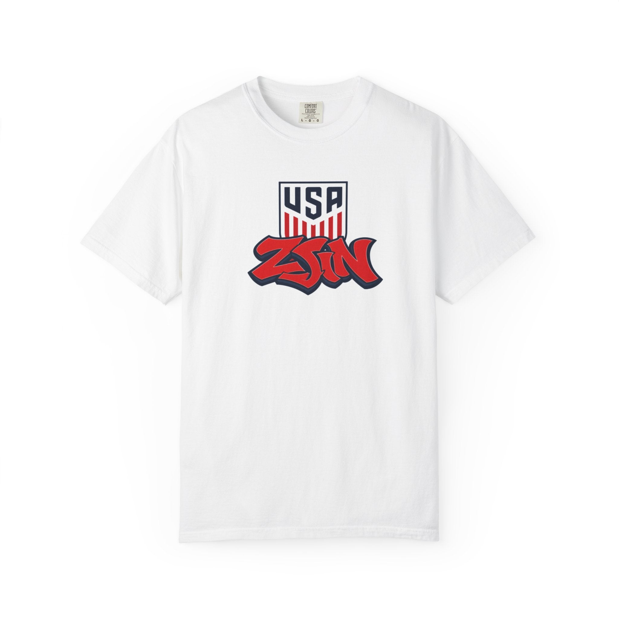 USA TEE - RED/BLUE